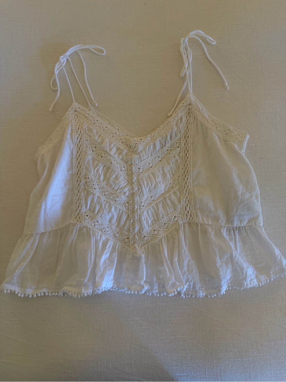 Abercrombie Babydoll Lace Trim Cami